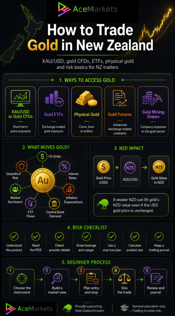How to trade gold in New Zealand